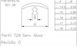 Perfil T 26 Sem Abas - Imagem Complementar