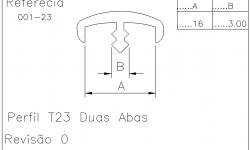 Perfil T 23 Duas Abas - Imagem Complementar