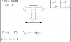 Perfil T 21 Duas Abas - Imagem Complementar