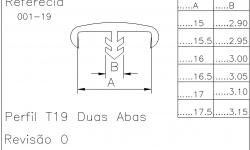 Perfil T 19 Duas Abas - Imagem Complementar